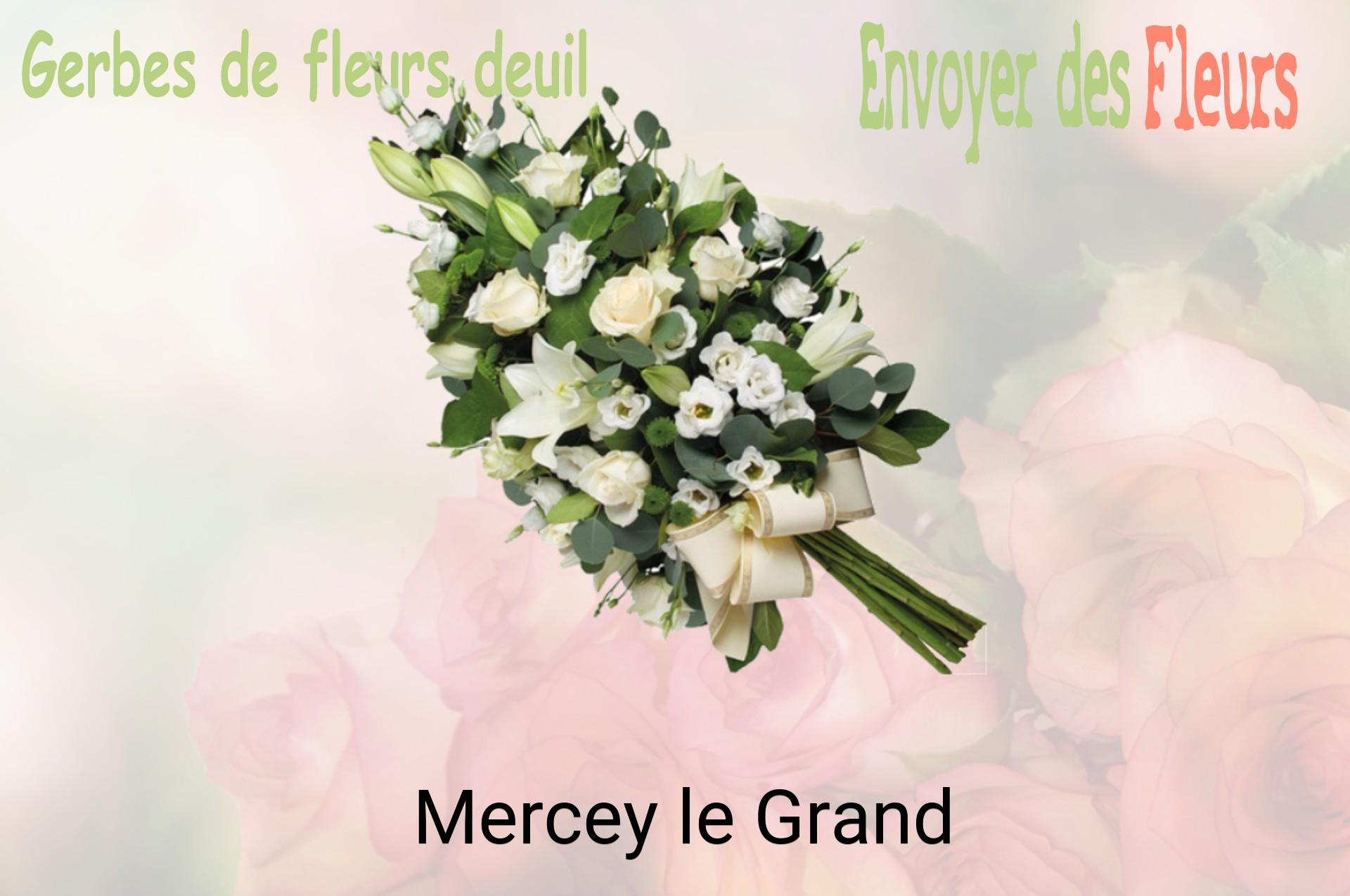 Gerbe de fleurs de deuil livrée à Mercey-le-Grand